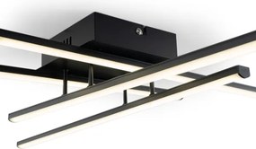 Brilagi - Plafoniera a LED STRIPES LED/37W/230V nera
