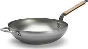 De Buyer 5717.32 - Padella Wok MINERAL B BOIS 32 cm