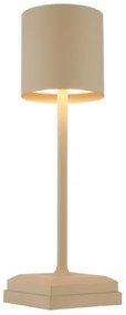 Globo 58487S - Lampada da tavolo ricaricabile a LED DIXON, dimmerabile con controllo touch, 1,5W/5V 2200 mAh beige