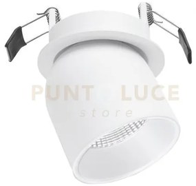 Gfa441- faretto orientabile bianco satinato a led 3000k 680lm 9w ip...