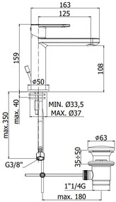 Paffoni Candy Ca071hk Miscelatore lavabo Monocomando con Scarico Clic Clac Cromo