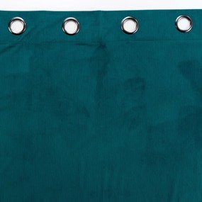 Tenda in velluto a coste blu 140x260 cm Casual - douceur d'intérieur