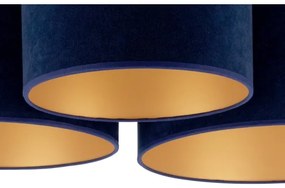 Duolla - Plafoniera ROLLER TRIO 3xE27/60W/230V blu