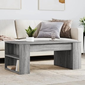 Tavolino Da Salotto Grigio Sonoma 102x55x42cm Legno Multistrato /
