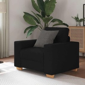 Divano Sedia Nero 60 Cm İn Tessuto /