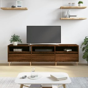 Mobile Porta Tv Rovere Marrone 150x30x44,5 Cm Legno Multistrato /