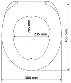 Sedile per wc con chiusura facilitata , 45 x 37,5 cm Astera - Wenko