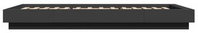 Giroletto nero 90x190 cm in legno multistrato