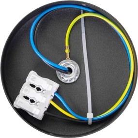 Plafoniera MOONLIGHT 1xE27/15W/230V Ø 16 cm nera