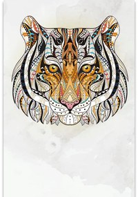 Quadro su tela – Tigre con motivo