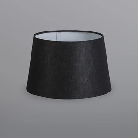 Lampada da tavolo oro/ottone con paralume nero 25 cm regolabile - Parte