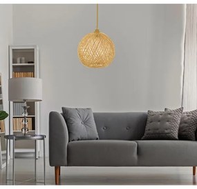 Lampadario su corda  JUTE 1xE27/60W/230V beige