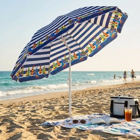 ombrellone da spiaggia tnt tondo 1,80 m / palo da 22 mm