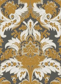 Cole & Son Carta da parati Aldwych - Black/ Gold