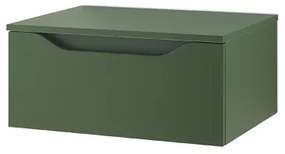 Cassetto bagno sospeso 60 cm GIGLIO Verde Opaco