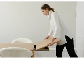 Tavolo da pranzo pieghevole in legno di quercia 90x200 cm Heart'n'Soul - UMAGE