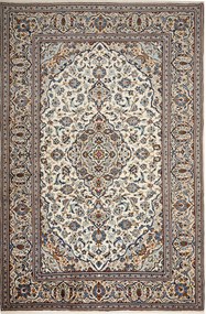Kashan Tappeto 300x200 Beige (Iran) Annodato A Mano