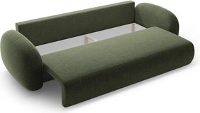 Divano verde allungabile/con contenitore con rivestimento in ciniglia 262 cm Tonale – Cosmopolitan Design