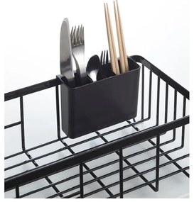 Scolapiatti in filo nero Tower - YAMAZAKI