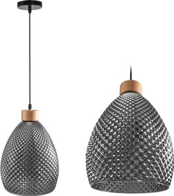 Lampada Da Soffitto Di Vetro Retro Black APP897-1CP