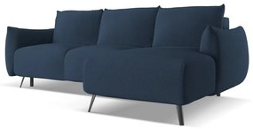 Divano angolare blu (con penisola a destra) Malie – Makamii