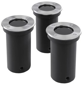 Faretto Carrabile A Led Rotondo 3 Pz Per Esterno /