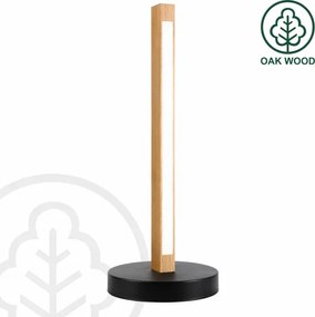 Lampada da tavolo LED VERDE LED/10W/230V 3000K rovere/nero