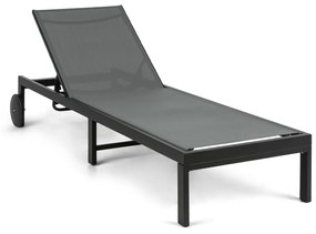 blumfeldt Lucca, Lounger, Sedia a Sdraio, Poliestere, Alluminio, 4 Regolazioni