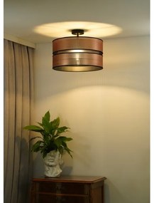 Duolla - Lampadario a plafone COPPER SHINY 1xE27/15W/230V diametro 40 cm rame/nero