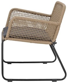 Poltrona da giardino grigia e beige Mundo - Bloomingville