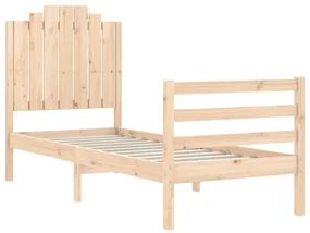 Giroletto con testiera small single in legno massello