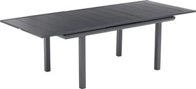Tavolo allungabile da esterno rettangolare in alluminio antracite 10 posti L da 188 a 244x100cm, ODYSSEA NATERIAL