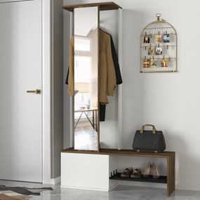 Stand Ingresso Eleganza - Ponte - White, Walnut