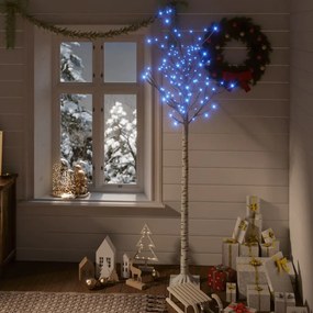 Albero Natale LED Interno Esterno 200, 180, 140, 120 Salice, Albero Natale 180 LED 1,8 m Salice Blu Interno Esterno