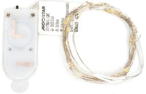 Aigostar - Catena luminosa LED per Natale 20xLED/2x3V 2m bianco caldo