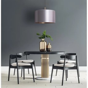 Duolla - Lampadario a sospensione con filo CANNES 1xE27/15W/230V diametro 45 cm argento/rame