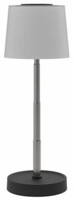 Lampada da tavolo ricaricabile dimmerabile per esterni LED 2W/5V IP44 1200 mAh, grigia