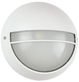 Plafoniera da Esterno E27 Bianca IP54 Ø258mm mod. Palpebra Colore Bianco