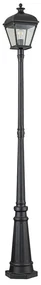 Lampione da giardino, BAYVIEW-5L-BK H 216 cm, nero, IP44 ELSTEAD