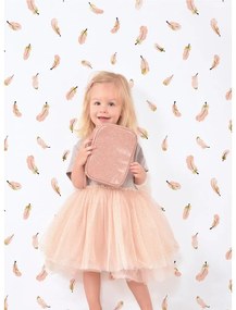 Carta da parati per bambini 10 m x 50 cm Gold Feathers - Lilipinso