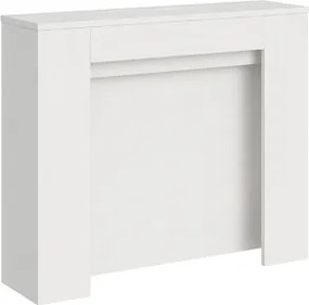 Consolle allungabile 90x25/211 cm NIVES Bianco Frassino allunghe interne