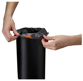 Cestino per la spazzatura nero opaco in acciaio con pedale 5 l EasyStore Luxe – Joseph Joseph