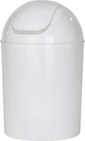 Cestino per la spazzatura bianco lucido in acciaio inox 6 l Economic – Wenko