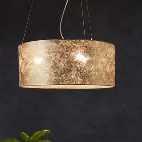 Lampadario Contemporaneo Viserbella 3 Luci Acciaio Ottone