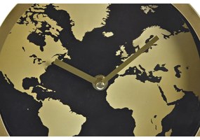 Orologio da Tavolo DKD Home Decor Cristallo Dorato Metallo Mappamondo (22 x 12 x 31 cm)