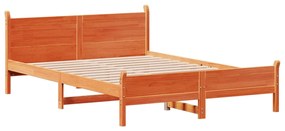 Letto senza materasso marrone cera 160x200 cm in legno di pino