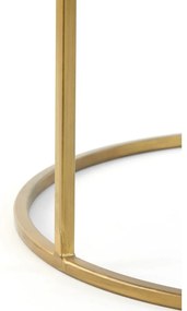 Tavolini rotondi in vetro in set di 2 pezzi in oro ø 75 cm Duarte - Light &amp; Living