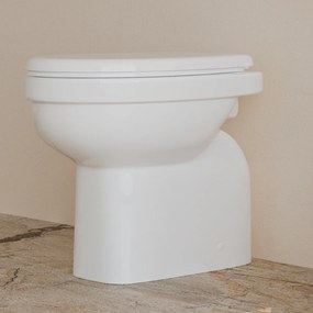 Bidet e Vaso WC VENEZIA in ceramica completo di sedile