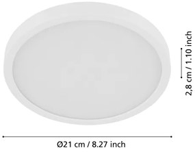 Eglo 901011 - Plafoniera LED con sensore FUEVA LED/17W/230V Ø 21 cm