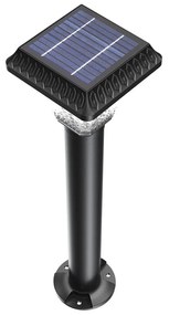 Paletto Solare da Giardino 60 cm IP65 300 lumen con Telecomando Colore Bianco Naturale 4.000K